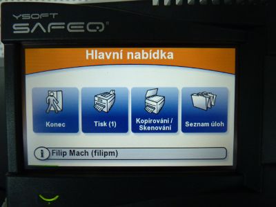 Pic. 4: After successful authentication, you'll see print system menu