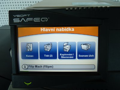 Pic. 3: After successful authentication, you'll see print system menu